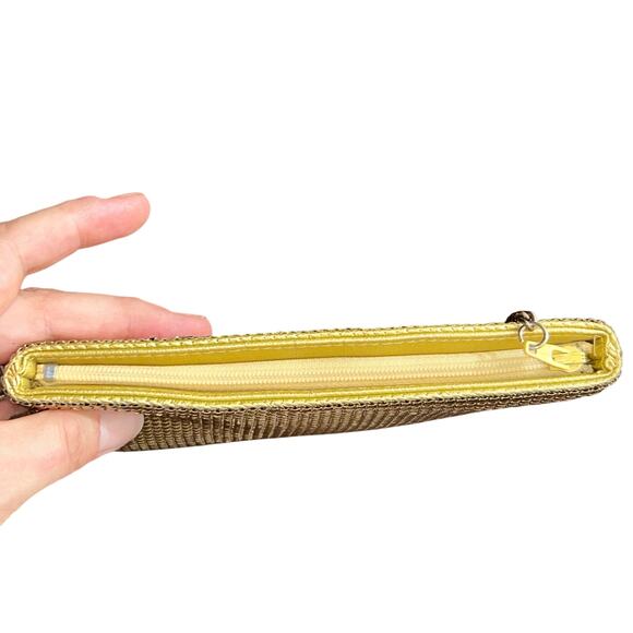 La Regale gold mesh evening purse clutch vintage handbag - Picture 5 of 10